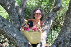 Dr. Michelle with the Empress Apple Tree